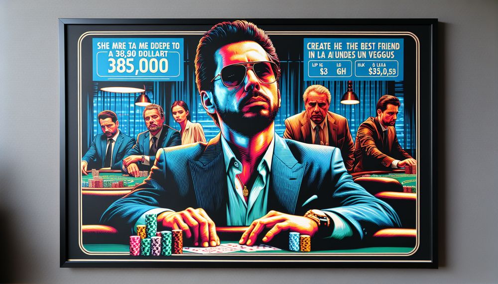 Image de Dan Bilzerian, le "meilleur ami" de l'avocat inculpé, a fait un pari de 385 000 $ à Las Vegas.