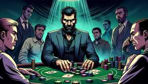Joueur de poker professionnel avec un passé criminel violent accusé d'escroquer des joueurs de poker.